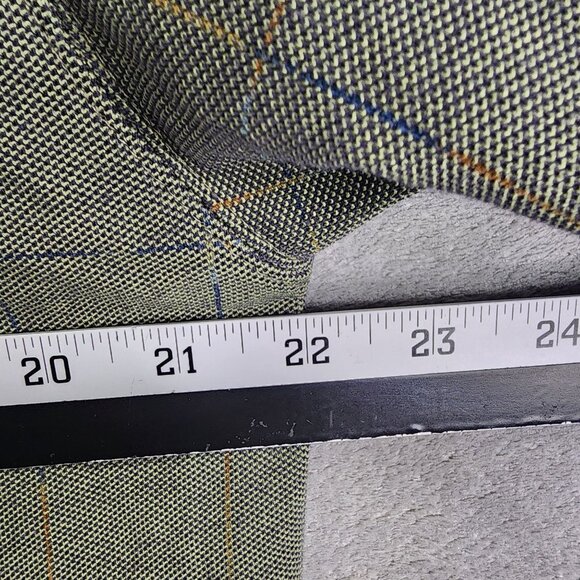 Mens Olive Green Van Heusen Polo Shirt Long Sleeve Cotton Polyester Blend Size M - Picture 5 of 7